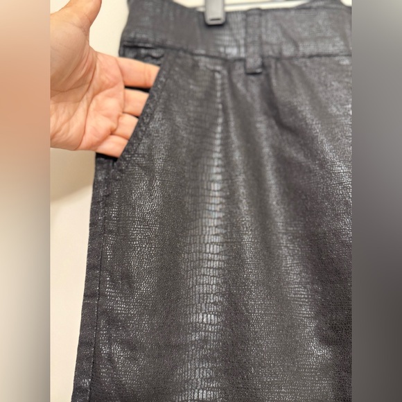 NWT Juicy Couture Shimmer Faux Snakeskin Pants | Black | Plus Size 18 - Picture 9 of 16